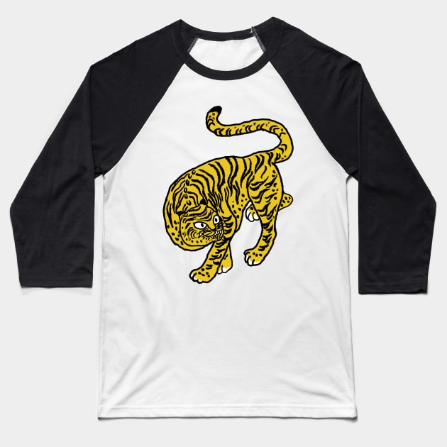 TIGER FROM KOREA Baseball T-Shirt by INOMUSIKI